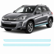 Антигравійна захисна бронеплівка за лекалами для Citroen C4 Aircross I 2012-2017 - нижня зона кузова пороги
