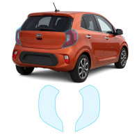 Антигравийная защитная бронепленка по лекалам для Kia Picanto JA 2017-2019 - задние фонари стопы
