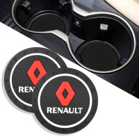 Антискользящий коврик В Подстаканник Renault ⌀7 см 2 шт