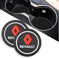 Антискользящий коврик В Подстаканник Renault ⌀7 см 2 шт