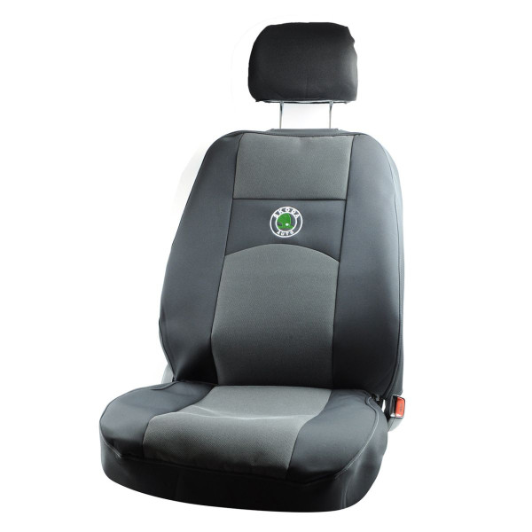 Чехлы на сидения модельные для Skoda Octavia Tour 1996-2010 с Подлокотником Черно - Серые