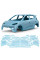 Антигравийная защитная бронепленка по лекалам для BYD Seagull (Dolphin Surf) I 2023- полный кузов