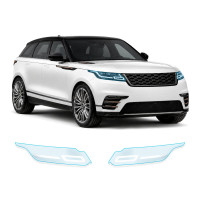 Антигравийная защитная бронепленка по лекалам для Land Rover Range Rover Velar L560 2017-2020 - оптика (фары и ПТФ)