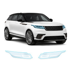 Антигравийная защитная бронепленка по лекалам для Land Rover Range Rover Velar L560 2017-2020 - оптика (фары и ПТФ)