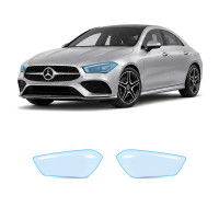 Антигравійна захисна бронеплівка за лекалами для Mercedes-Benz CLA C118 2019-2023 - оптика (фари та ПТФ)