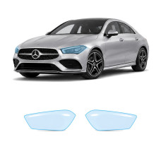 Антигравійна захисна бронеплівка за лекалами для Mercedes-Benz CLA C118 2019-2023 - оптика (фари та ПТФ)