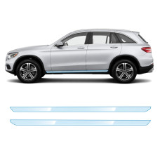 Антигравійна захисна бронеплівка за лекалами для Mercedes-Benz GLC X253 2015-2019 - нижня зона кузова пороги