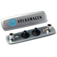 Емблема шильдик Volkswagen для автомобільних килимків Алюміній 1 шт