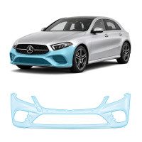 Антигравийная защитная бронепленка по лекалам для Mercedes-Benz C-Class W205 facelift 2018-2021 - передний бампер
