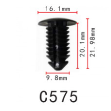 Клипса крепления для обшивки Chrysler, Ford, Dodge, Ford, Chevrolet, Opel (6504043, N807721S) (C0575)