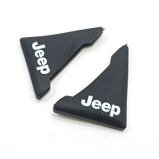 Защита углов двери JEEP 2 шт Резиновые 45х58х47 мм на скотче Черные Усиленные (противоударные чехлы от сколов)