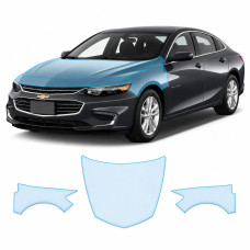 Антигравийная защитная бронепленка по лекалам для Chevrolet Malibu IX 2016-2018 - капот и передние крылья