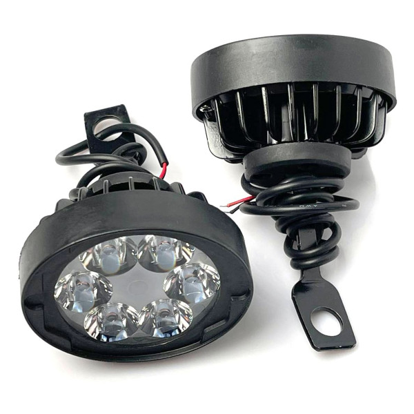 Додаткова LED фара 10W (1.5W*6) 10-60V 65x50x35 мм Далекий 104-10W 2 шт