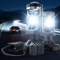 LED лампи автомобільні F40 H4 140W 16000lm 6000K (Лінзовані D40 мм З Оманкою Canbus)