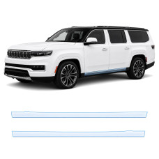 Антигравійна захисна бронеплівка за лекалами для Jeep Grand Wagoneer WS 2021- нижня зона кузова пороги