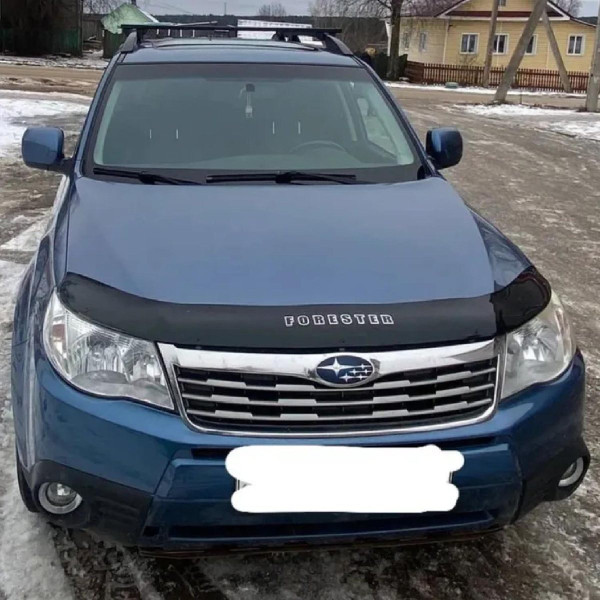 Дефлектор капота мухобойка Subaru Forester 2008-2012 Евро Крепление (Vip Tuning)