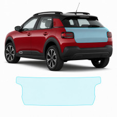 Антигравийная защитная бронепленка по лекалам для Citroen C4 Cactus I facelift 2018-2020 - зона крышки багажника