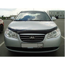 Дефлектор капоту мухобійка для Hyundai Elantra седан 2007-2011