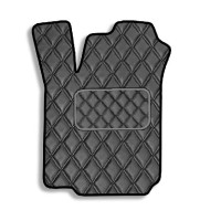 Килимок водія для Volkswagen Jetta / Bora 1998-2005 Екошкіра с подпятником 1 шт (Rombus)