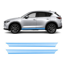 Антигравийная защитная бронепленка по лекалам для Mazda CX-5 KF facelift 2022- нижняя зона кузова пороги