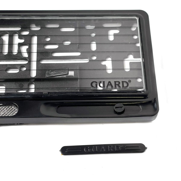Рамка номера GUARD-Style зі склом білий катафот 1 шт Оригінал (SAK 45)