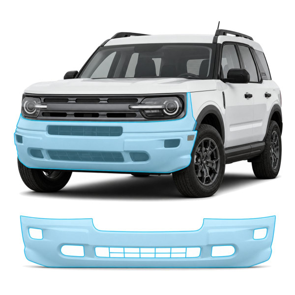 Антигравійна захисна бронеплівка за лекалами для Ford Bronco Sport I 2021-2024 - передній бампер