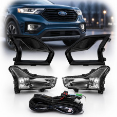 LED Протитуманні фари для Ford Fusion 2019-12V 9W з проводкою Комплект (OEM: LH - KS7Z-15201-B RH - KS7Z-15200-B) (FD-9005-LED)