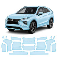 Антигравийная защитная бронепленка по лекалам для Mitsubishi Eclipse Cross I facelift 2021-2024 - полный кузов