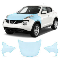 Антигравийная защитная бронепленка по лекалам для Nissan Juke F15 2010-2019 - капот и передние крылья