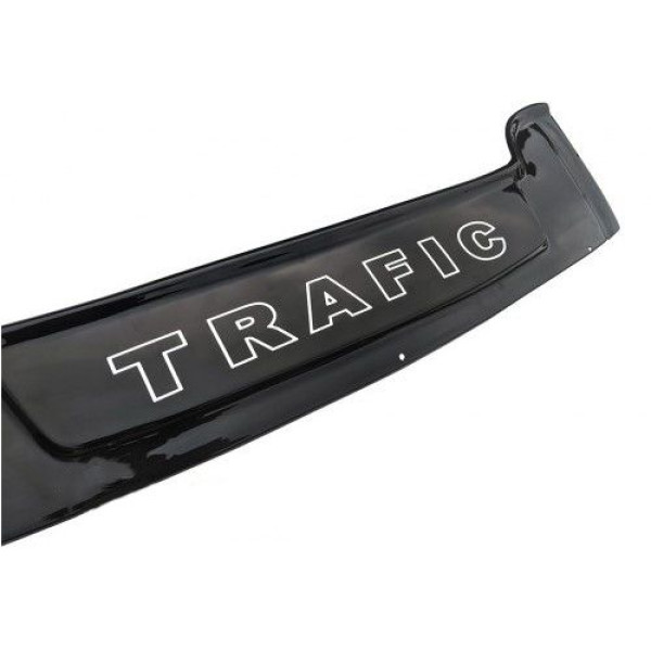 Дефлектор капота мухобойка Renault Trafic 2001-2014 (Короткая 170 мм) Широкая Voron Glass (MR10301E)