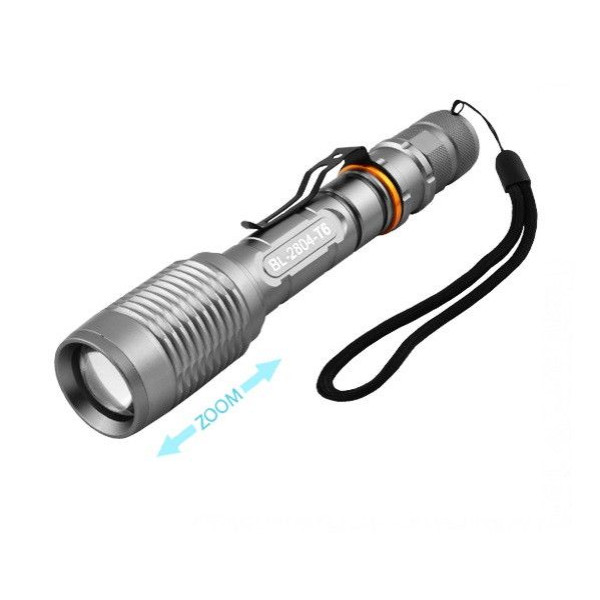 Ліхтар ручний POLICE" 2804-T6 / Зарядний 220V / 2x18650 / Zoom Затиск Box