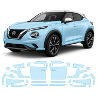 Антигравийная защитная бронепленка по лекалам для Nissan Juke F16 facelift 2024- полный кузов