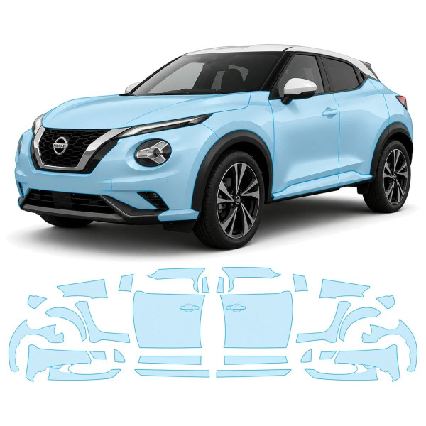 Антигравийная защитная бронепленка по лекалам для Nissan Juke F16 facelift 2024- полный кузов