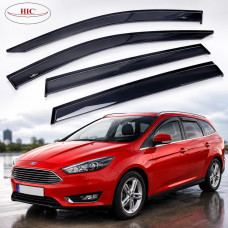 Дефлектори вікон вітровики HIC для Ford Focus III 2011-2018 Універсал (Fo88)