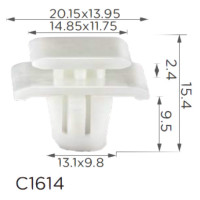 Кліпса кріплення молдингу двері HONDA ACURA (75315S9A004 75315-S9A-004 75315-STK-A01 75315STKA01 15764) C1614