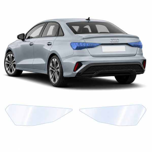 Антигравийная защитная бронепленка по лекалам для Audi A3 8Y facelift 2024- задние фонари стопы
