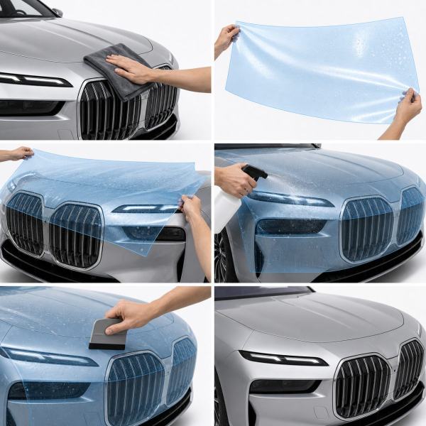 Антигравийная защитная бронепленка по лекалам для BMW i7 G70 2022- зеркала