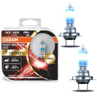 Автолампа галогенная Osram Night Breaker +200% 12V H7 55W 2 шт (64210NB200-HCB)