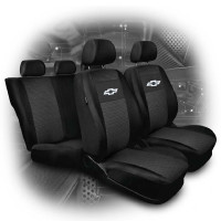 Чохли для сидінь модельні Chevrolet Lacetti Gentra комплект Чорно-Сірий