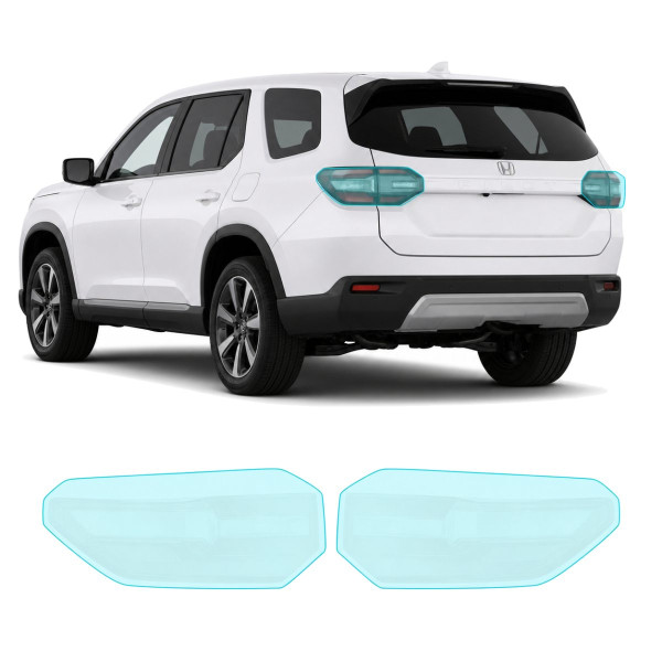 Антигравийная защитная бронепленка по лекалам для Honda Pilot IV 2023- задние фонари стопы
