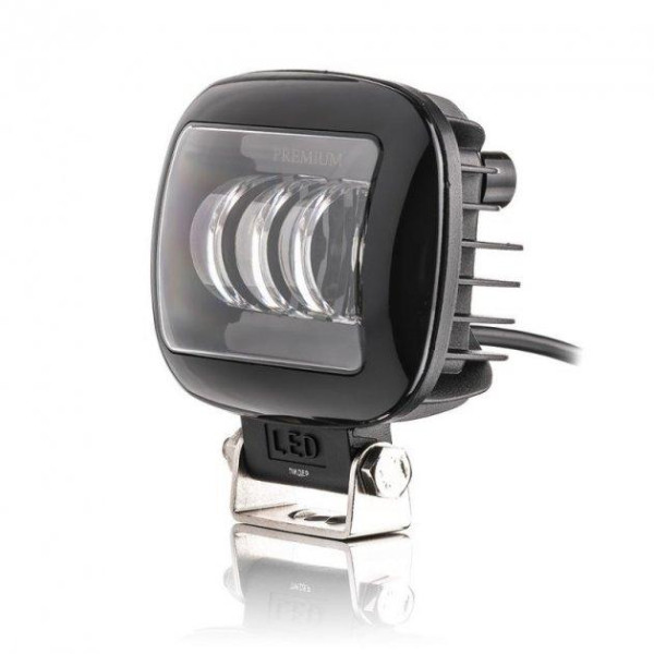 Фари додаткові LED 45W (15W*3) 10-30V 120x100x60 mm / Ближній (Крилення знизу) 88BC Червоний Обід (4 220)