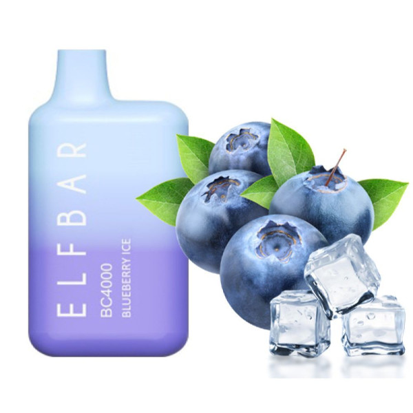 Elf Bar BC4000 POD  5% Оригинал Blueberry Ice Черника со льдом (Подзаряжаемый)
