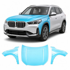Антигравийная защитная бронепленка по лекалам для BMW X1 U11 2022- капот и передние крылья