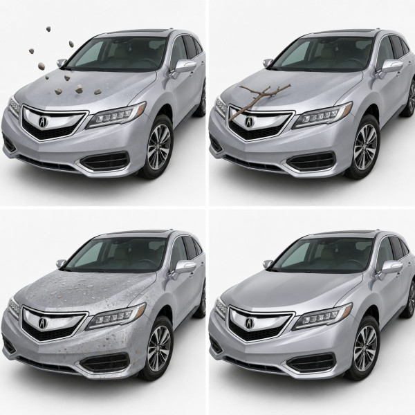 Антигравийная защитная бронепленка по лекалам для Acura RDX TX2/CDU facelift 2016-2018 - полный кузов