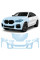 Антигравійна захисна бронеплівка за лекалами для BMW X6 G06 2019-2023 - передня частина авто (капот бампер фари крила)