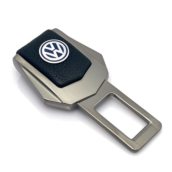 Заглушка ременя безпеки з логотипом Volkswagen Темний хром 1 шт