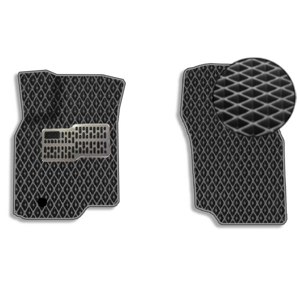 3D Коврики в салон передние EVA для Mitsubishi Lancer IX 2003-2007 с подпятником 2 шт