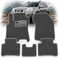 Коврики в салон EVA для Nissan X-Trail (Т-30) 2001-2007 с подпятником Серые 5 шт