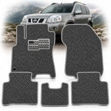 Килимки в салон EVA для Nissan X-Trail (Т-30) 2001-2007 з підп'ятником Сірі 5 шт