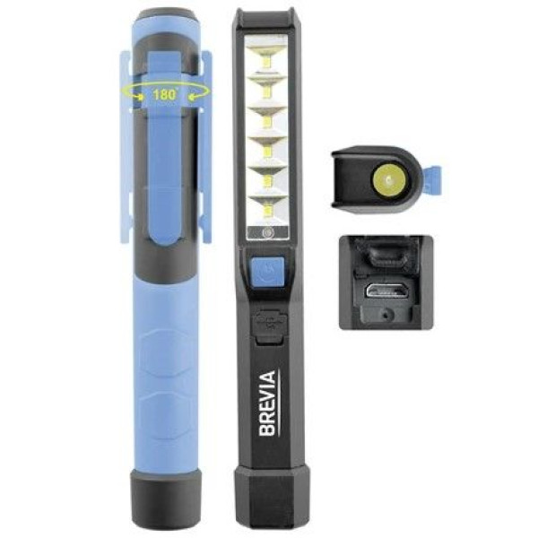 Фонарь переноска для СТО Brevia 6SMD - 1W LED 150 lm 900mAh (11210)